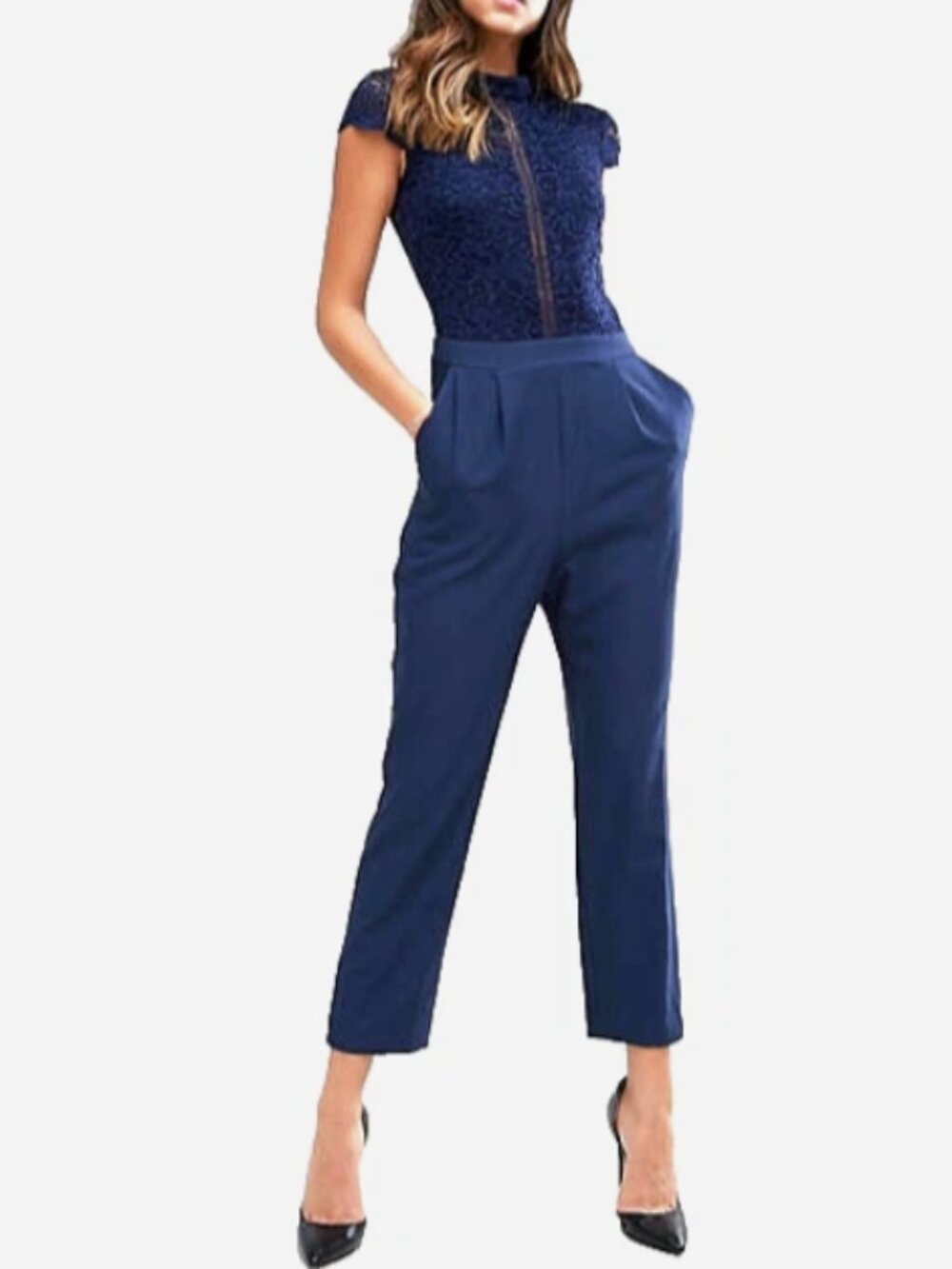 Formal Jumpsuit. Lace top